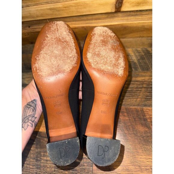 Donald Pliner Corin Square Toe Pumps Heels w/a Mirror Heel RandSize 9.5 - Picture 12 of 16